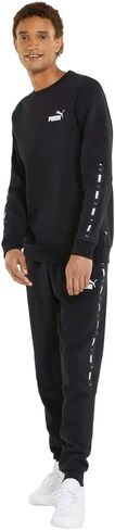 PUMA Mens Essential Tape Fleece Sweatpants Casual - Black in Saudi Arabia