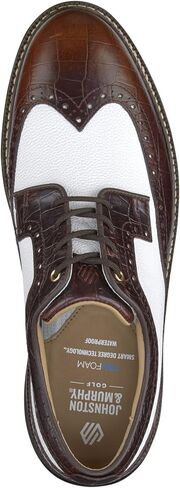 Johnston & Murphy Upton GL3 Luxe Hybrid Wingtip Men’s Shoe-أحذية ملابس غير رسمية للرجال ، أحذية جلدية مقاومة للماء in Saudi Arabia