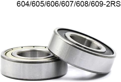 1-10pcs/set 604rs 605rs 606-2rs 607 608 609 2RS RS Rubber Sealed Groove Ball التي تحمل ABEC-1 Miniature Bearing (10pcs 606-2rs) in Kuwait