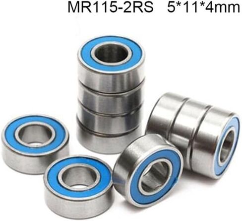 20/50/100pcs MR115RS محامل مصغرة الأزرق مختوم 5 × 11x4 مم ABEC-5 MR115-2RS أجزاء محمل الكرة (20pcs) in Kuwait