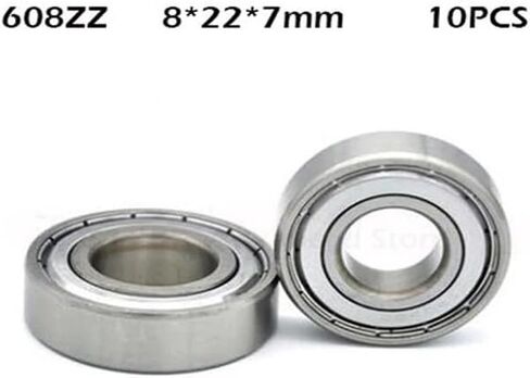 10pcs 608zz ABEC-1 8 * 22 * 7MM محمل كرة أخدود عميق in Kuwait