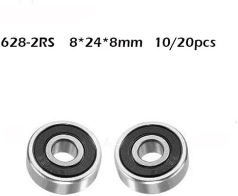 10/20pcs 628rs تحمل ABEC-1 8x24x8 مم مصغرة 628Z محامل الكرة 628 RS EMQ 628 2RS 628-2RS 8 * 24 * 8MM (20pcs) in Kuwait
