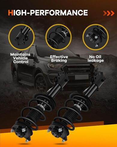 دعامات تجميع الربيع الكاملة للمجتمعات الربيعية من أجل Hyundai Sonata 2013-2014 Struts Quick Struts 1333505L 1333505R - مجموعة من 2 in Saudi Arabia