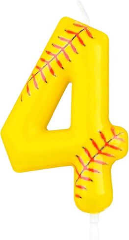 Softball Birthday Candles Softball Themed 9th Birthday Number Candle Cake Toppers for Girls Boys Kids Baseball Themed Party Decorations Supplies in Saudi Arabia