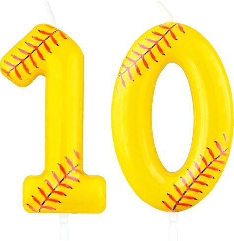 Softball Birthday Candles Softball Themed 9th Birthday Number Candle Cake Toppers for Girls Boys Kids Baseball Themed Party Decorations Supplies in Saudi Arabia