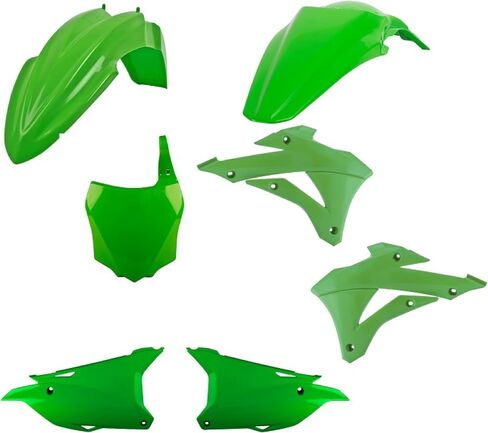 Polisport Motocross (MX) Replica Plastic Kit for Kawasaki KX 85/100/112 (2014-21) – OEM Quality, Durable, Flexible & Perfect Fit – Green in Saudi Arabia