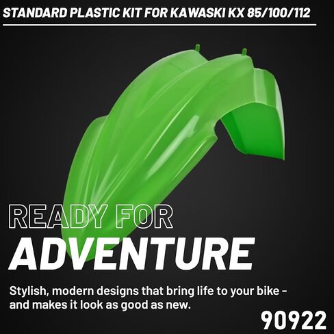 Polisport Motocross (MX) Replica Plastic Kit for Kawasaki KX 85/100/112 (2014-21) – OEM Quality, Durable, Flexible & Perfect Fit – Green in Saudi Arabia