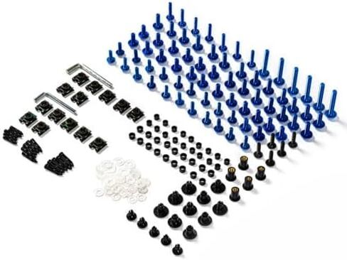 دراجة نارية Fairing Complete Bolts Kit مسامير لـ Honda VFR800 1998 1999 2000 2001 2002 2003 2004 2005 2006-2012 Clips Hardware Aluminium Clips (Blue) in Saudi Arabia
