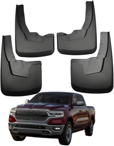 Mud Flaps Splash Guards for Dodge Ram 1500 2019-2025 Accessories Mudflap Fender Flares Front and Rear Mud Guard Set 4PCS in Saudi Arabia