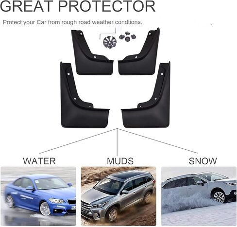 Mud Flaps Splash Guards for Dodge Ram 1500 2019-2025 Accessories Mudflap Fender Flares Front and Rear Mud Guard Set 4PCS in Saudi Arabia
