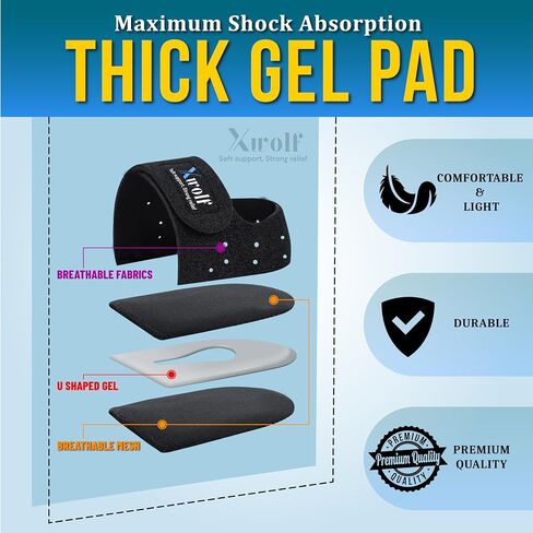 Heel Protectors with Shoe Horn, Heel Cups for Plantar Fasciitis, Heels Spur & Achilles Pain Relief, Cracked Heels, Reusable Foot Cushions for Men & Women (Large W 8-10 / M 8-10) in Saudi Arabia