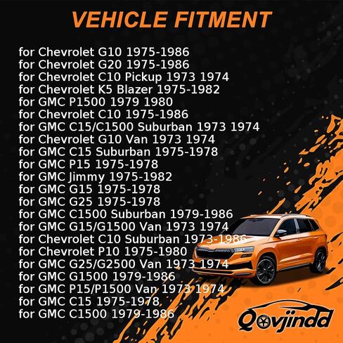 مجموعة عمود ذراع التحكم في التعليق العلوي الأمامي لشيفروليه C10 بيك آب 1973-1974 لـ C10 1975-1986 لـ C10 Suburban 1973-1986 لـ G10 1975-1986 لـ Chevrolet G10 Van 1973-1974 2x in Saudi Arabia