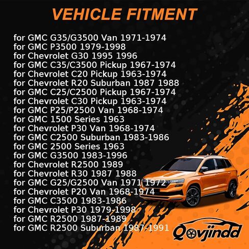 مجموعة عمود ذراع التحكم في التعليق العلوي الأمامي لشيفروليه C20 بيك آب 1963-1974 لـ C20 Suburban 1968-1986 for C30 Pickup 1963-1974 for G20 Van 1971-1972 for Chevrolet G30 1995-1996 1piece in Saudi Arabia