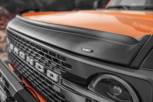 Husky Liners Aeroskin II Hood Protector | يناسب 2015-2018 GMC Sierra 2500 HD ، 3500 HD (يستبعد نظام التعريفي) | انحراف الانحراف المنخفض/درع الأخطاء - 1 جهاز كمبيوتر. ، أسود محكم | 2830085 in Saudi Arabia