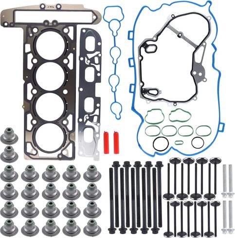 GM 2.4L Engine Rebuild Overhaul Kit w/Timing Chain VVT & Rods Compatible with Chevrolet Buick GMC Saturn Pontiac Replace# 12654958 12609858 HS54874HS in Saudi Arabia