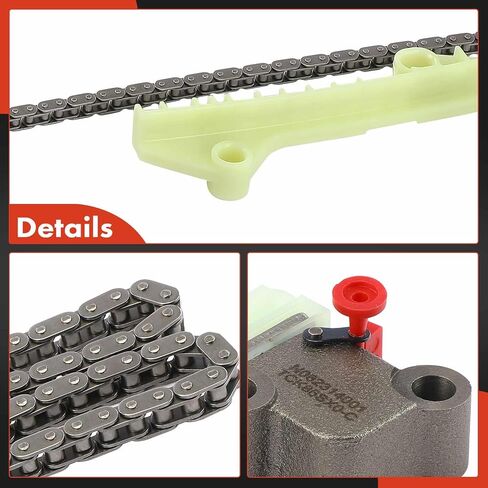 A-Premium Engine Timing Chain Kit W/Sprocket & Tensioner & Guide Compatible with Cadillac, Buick & Oldsmobile - SRX, DTS, STS, XLR, Lucerne, Allante, DeVille, Eldorado, Seville, Aurora - V8 4.0L 4.6L in Saudi Arabia