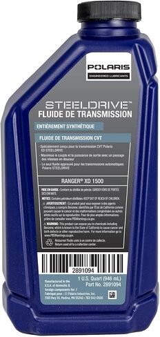 Polaris Steeldrive CVT CVT CONTHELIT CLID FILID FOR RANGER XD 1500 SteelDrive Tommicatic Transmissions ، 1 Quart ، Qty 1 ، for Off Road UTV - 2891094 in Saudi Arabia