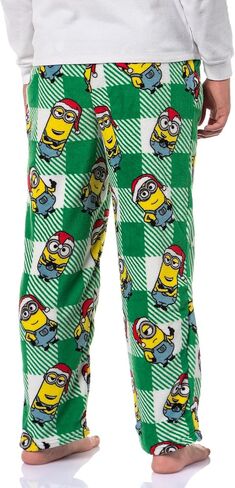 Despicable Me Minions Men's Christmas Santa Adult Sleep Lounge Pajama Pants in Saudi Arabia