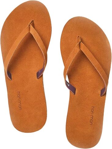 Hari Mari- Meadows- Women's Nubuck Leather Slim Fit Flip Flops with Soft V-Cut Strap- No Break Ins, Firm Arch Support, and Slim Contoured Sandal Profile in Saudi Arabia