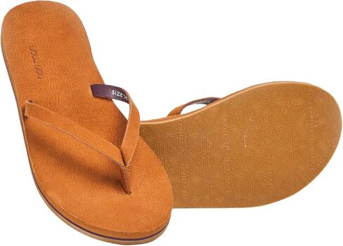 Hari Mari- Meadows- Women's Nubuck Leather Slim Fit Flip Flops with Soft V-Cut Strap- No Break Ins, Firm Arch Support, and Slim Contoured Sandal Profile in Saudi Arabia