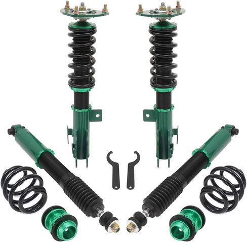 Cciyu Coilover Suspension Sugfbers Right Coilovers قابلة للتعديل قابلة للتعديل لخفض مجموعة مناسبة للفترة 2011-2016 لـ Scion TC (سوق أمريكا الشمالية وكندا) in Saudi Arabia