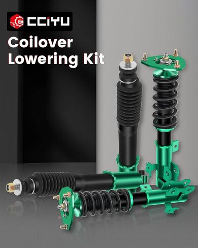 Cciyu Coilover Suspension Sugfbers Right Coilovers قابلة للتعديل قابلة للتعديل لخفض مجموعة مناسبة للفترة 2011-2016 لـ Scion TC (سوق أمريكا الشمالية وكندا) in Saudi Arabia