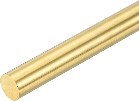 uxcell 8 Pcs 5/64"(1.8mm) Dia Brass Solid Round Rod, 6"(153mm) Length H62 Brass Lathe Bar Stock Round Brass Rod for DIY Crafts Industry Construction in Saudi Arabia