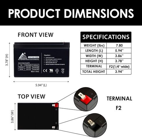 12V 12Ah AGM Lead Acid Battery ECI Power in Saudi Arabia