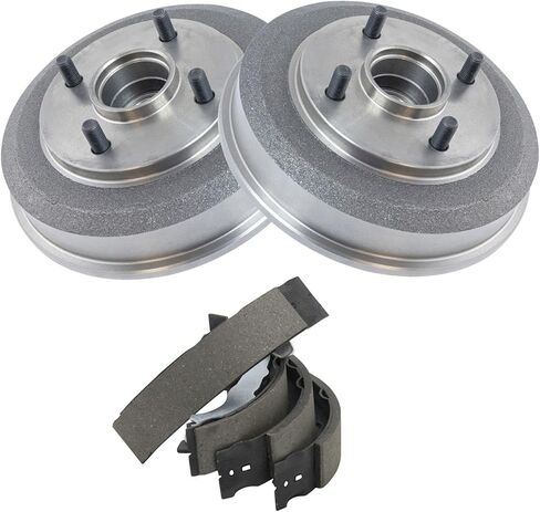 Rear Brake Shoe & Drum Kit Compatible with 2000-2008 Ford Focus in Saudi Arabia