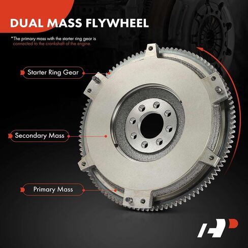 A-Premium Clutch Flywheel متوافق مع Toyota Corolla 2005-2006 ، Matrix 2003-2006 ، Celica 2000-2005 & Pontiac Vibe 2003-2006 ، 1.8L ، ناقل حركة يدوي ، 8 فتحات الترباس ، 106 أسنان in Kuwait