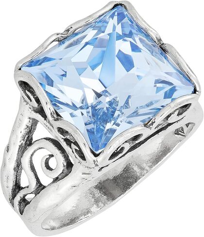 Silpada 'Cooling Effects' Sterling Silver Blue Crystal Ring in Saudi Arabia