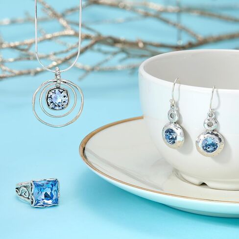 Silpada 'Cooling Effects' Sterling Silver Blue Crystal Ring in Saudi Arabia