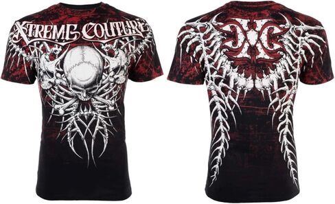 Xtreme Couture Men's T-Shirt Bare Bones Black in Saudi Arabia