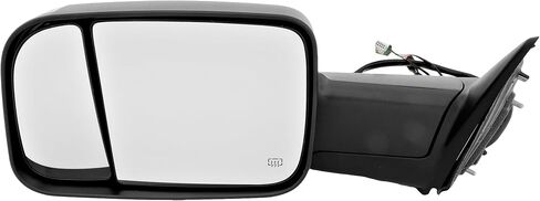 Garage-Pro Driver Side Power Heated Towing Mirror for Ram 2500 3500 2019-2022 Manual Fold With Signal Light & Puddle Lamp; Without Memory Textured in Saudi Arabia