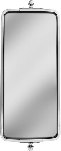 United Pacific 60026 Stainless Steel 7in x 16in Heated West Coast Mirror – Universal Fitment, Improves Visibility, 5/16" Mounting Stud – ONE Mirror in Saudi Arabia