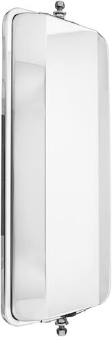 United Pacific 60026 Stainless Steel 7in x 16in Heated West Coast Mirror – Universal Fitment, Improves Visibility, 5/16" Mounting Stud – ONE Mirror in Saudi Arabia