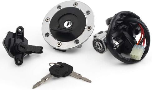 Three T Three Tank Fuel Cap ، Lock & Keys ، مفتاح الإشعال المحدد لـ Suzuki Bandit GSF600 1995-2004 ، GSF1200 1997-2005 in Saudi Arabia