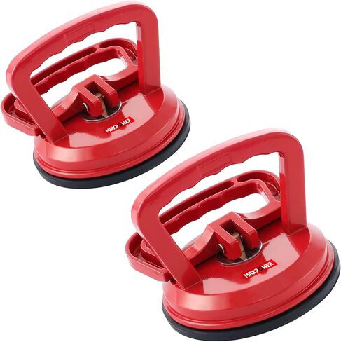 كوب شفط زجاجي من MAXPOWER، رافع كأس شفط من الألومنيوم لاستبدال الأرضية الرخامية من بلاط الزجاج الأمامي، سعة تحميل 110 رطل، وسادة شفط 4.7 بوصة in Kuwait