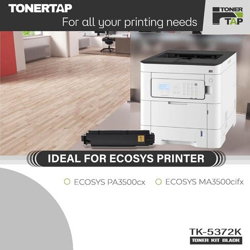 TK5372 TONER عالية العائد لـ KYOCERA ECOSYS PA3500CX MA3500CIFX استبدال TK-5372K TK-5372C TK-5372M TK-5372Y (حزمة 4 حزم) CMYK in Kuwait
