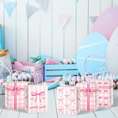 Rolyta 24 PCS Butterfly Party Favors Goodie حقائب ، زهور الفراشة ، شكرًا لك أكياس الهدايا الوردي الأزرق الأرجواني عيد ميلاد الحلوى مع مقابض لحفل عيد ميلاد الفتاة ، in Kuwait