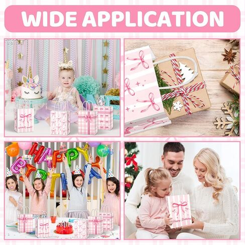 Rolyta 24 PCS Butterfly Party Favors Goodie حقائب ، زهور الفراشة ، شكرًا لك أكياس الهدايا الوردي الأزرق الأرجواني عيد ميلاد الحلوى مع مقابض لحفل عيد ميلاد الفتاة ، in Kuwait