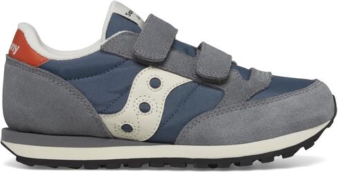 حذاء رياضي Saucony Originals Jazz ذو خطاف وحلقة مزدوج (للأطفال الكبار الصغار)، أزرق داكن/فضي/وردي، 13 US للجنسين in Saudi Arabia