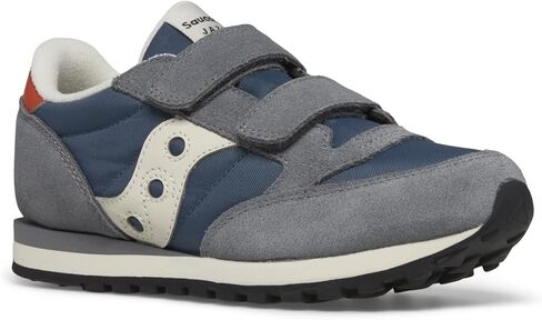 حذاء رياضي Saucony Originals Jazz ذو خطاف وحلقة مزدوج (للأطفال الكبار الصغار)، أزرق داكن/فضي/وردي، 13 US للجنسين in Saudi Arabia