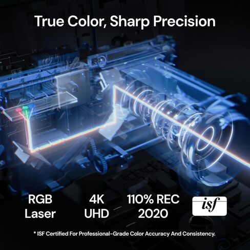 StreamMaster Plus2 Triple Laser Projector, 2X Faster Performance, 4ms Lag-Free Gaming, IMAX, Google TV, HDR10+, AI 4K UHD, with Smart Google Home & Apple Homekit, Dolby Vision&Atmos in Kuwait
