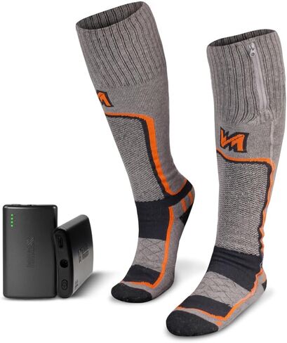 Fieldsheer Pro Merino Wool Heated Socks for Men with Bluetooth Control, Four Heat Settings, Arch Support & Cushioning in Saudi Arabia