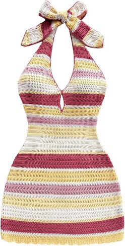Soly Hux Women Bodycon Halter Halter Dressless بلا أكياس in Saudi Arabia
