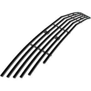 APS Compatible with Ford Mustang 2010-2012 V6 Lower Bumper Stainless Steel SS Black Billet Front Grill Grille Insert S18-H55666F in Kuwait