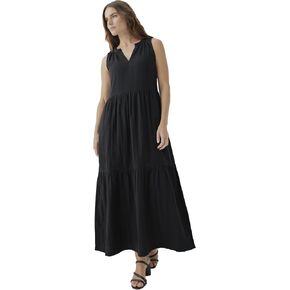 Pact Organic Cotton Women's Ruffled Maxi Dress in Saudi Arabia