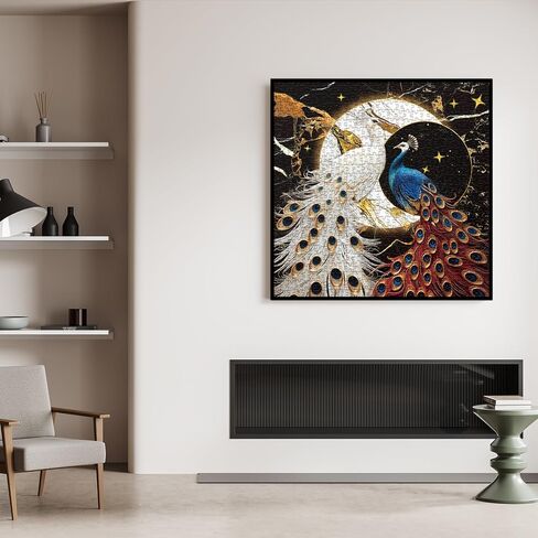 ألغاز الخيول القديمة للبالغين 1000 قطعة ، فنية ملونة للحيوانات الألغاز بانوراما ، ولغز جمالي صعبة مضحكة in Kuwait