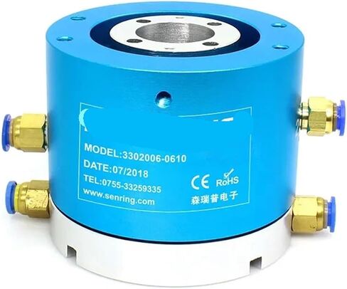 Hollow Shaft Hole Diameter 30mm 2-Channel Rotary Conductive Slip Ring 6-56 line Pneumatic Hydraulic Rotary Joint Connector(3302006-12S) in Saudi Arabia